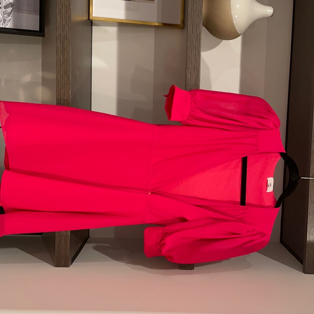 LPA pink wrap dress